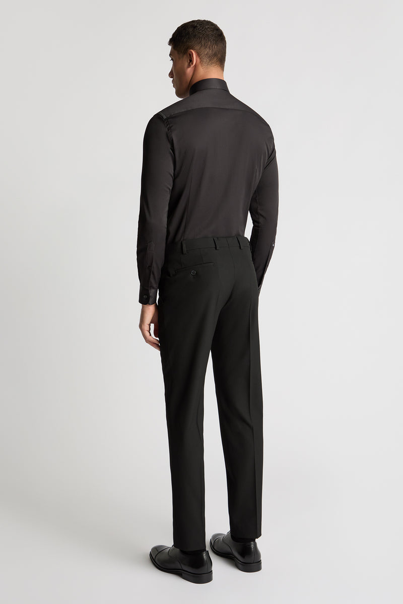 Remus Uomo 18625 Slim Fit Cotton Stretch Shirt Black