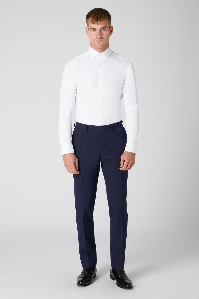 Remus Uomo 18625 Slim Fit Cotton Stretch Shirt White