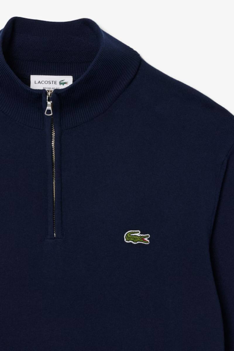 Lacoste 1980 1/4 Zip Knit Navy