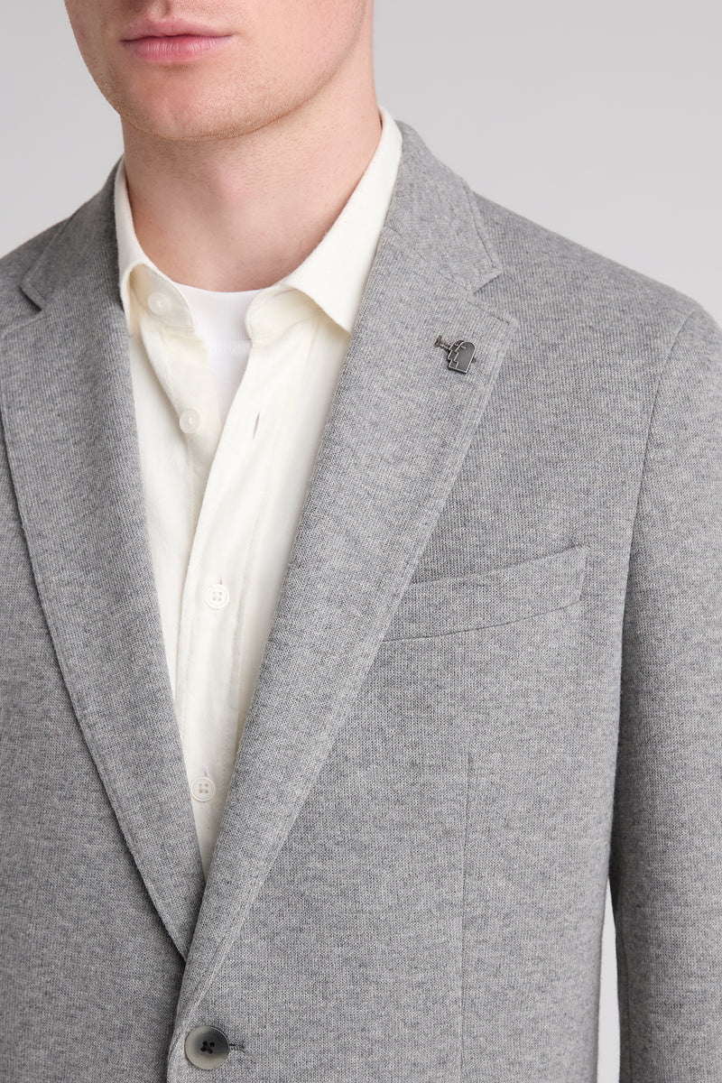 Remus Uomo 12914 Antoni Slim Fit Wool Blend Jacket Grey — view 5