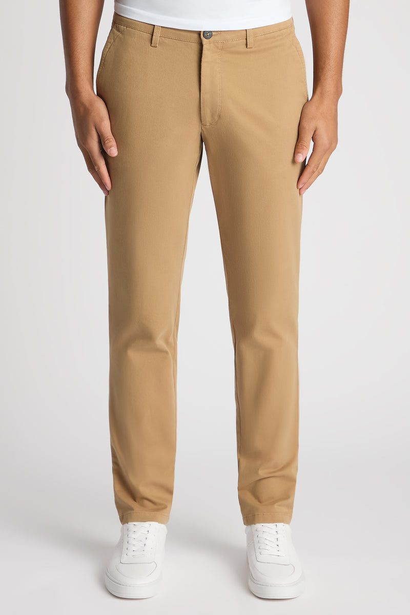 Remus Uomo 62550 Emmett Slim Fit Cotton Stretch Chino Camel