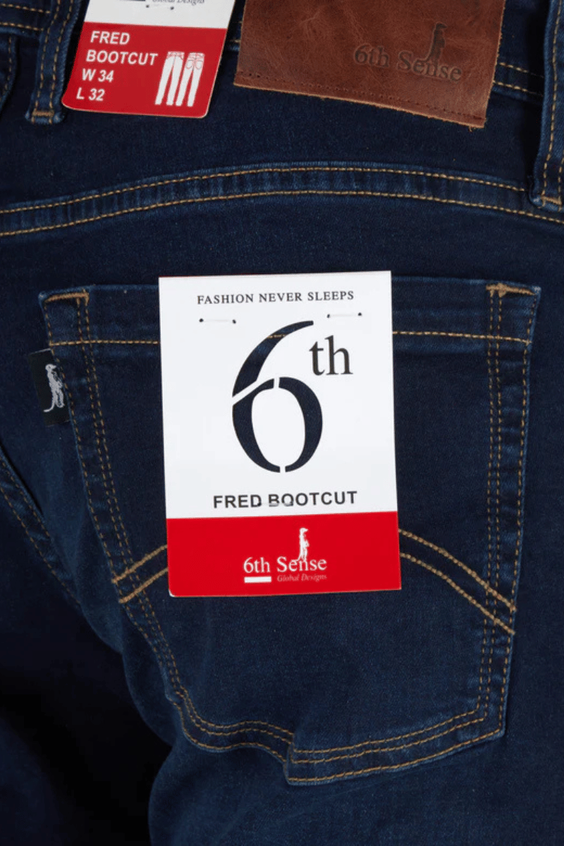 6TH Sense Fred Bootcut Jeans Blue Black