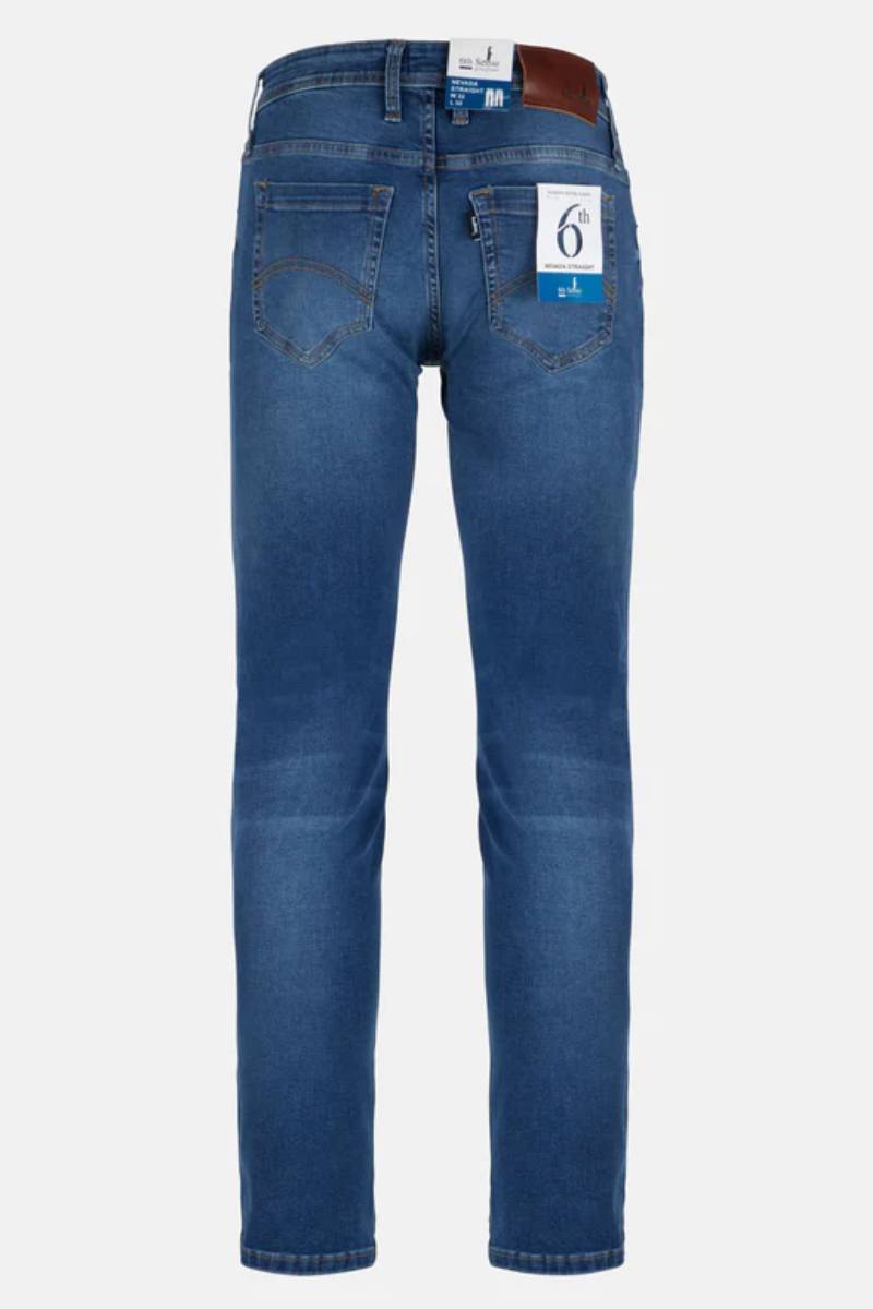 6th Sense Nevada Straight Fit Jean Lightwash
