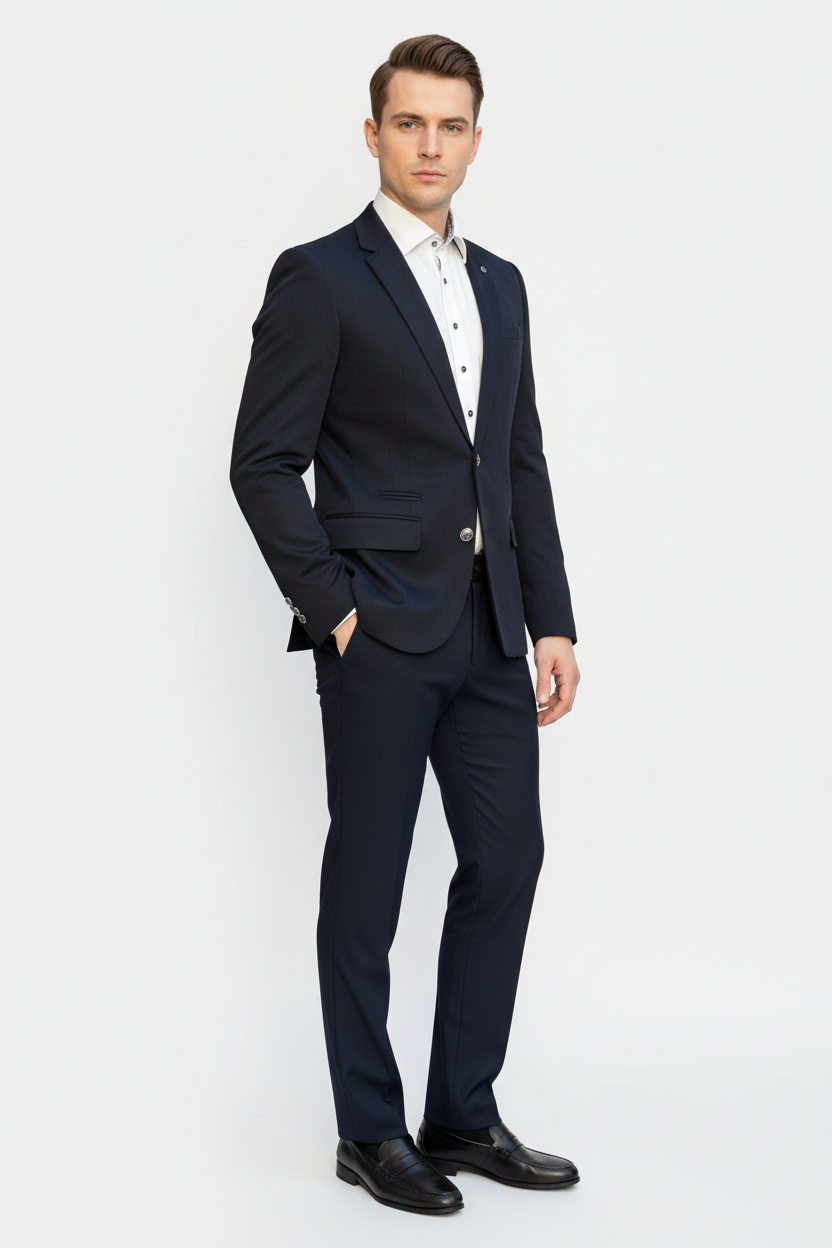 6Th Sense Slim Fit Quest Jacket Navy