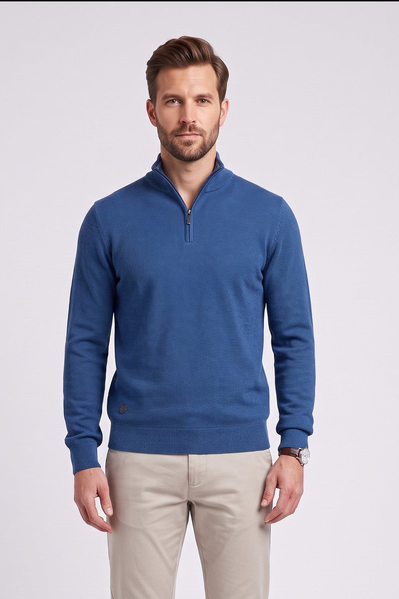 6Th Sense Tropic 1/4 Zip True Blue