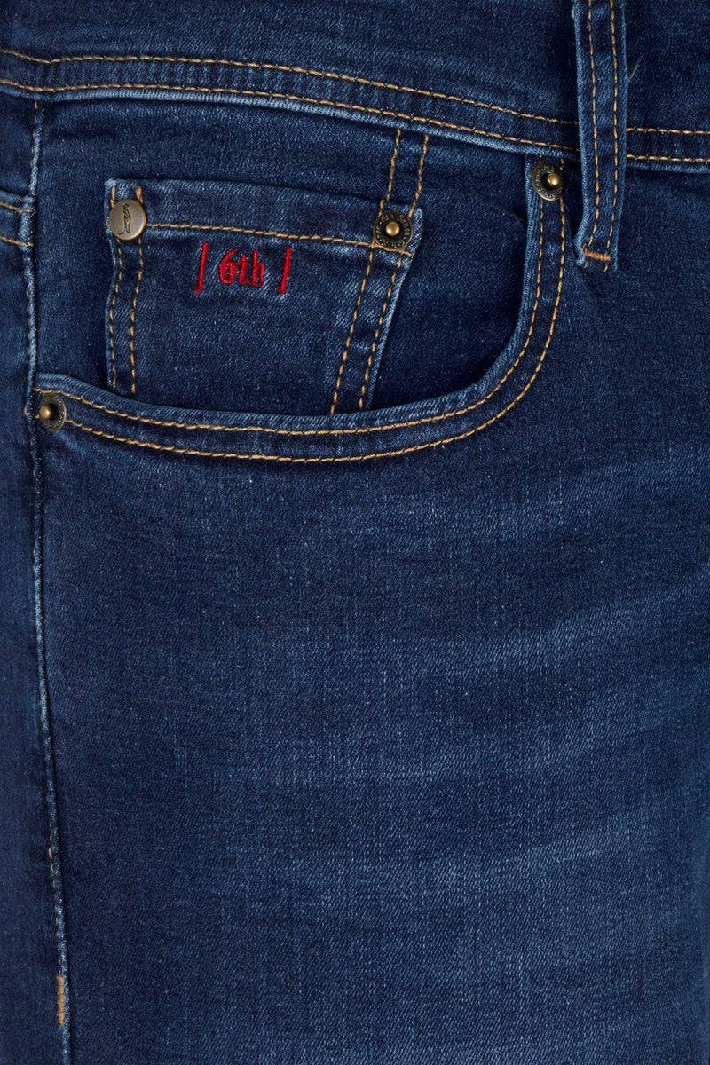 6th Sense Fred Bootcut Jean Night Time Blue
