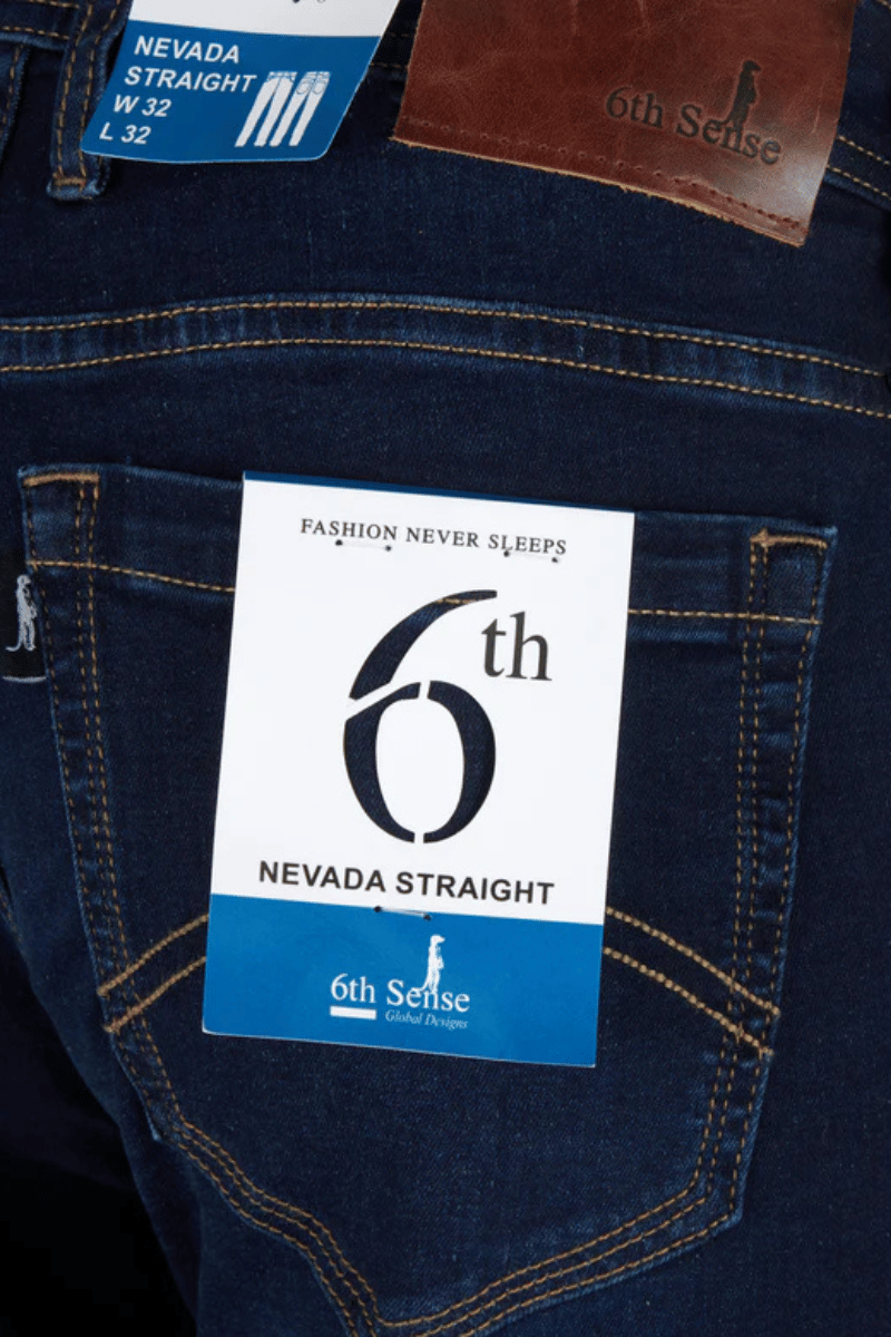 6th Sense Nevada Straight Fit Jean Blue Black
