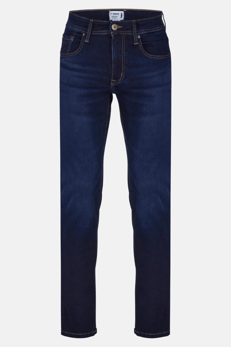 6th Sense Nevada Straight Fit Prussian Jeans