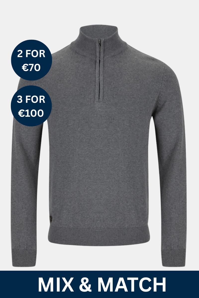 6th Sense Andrew 1/4 Zip Graphite