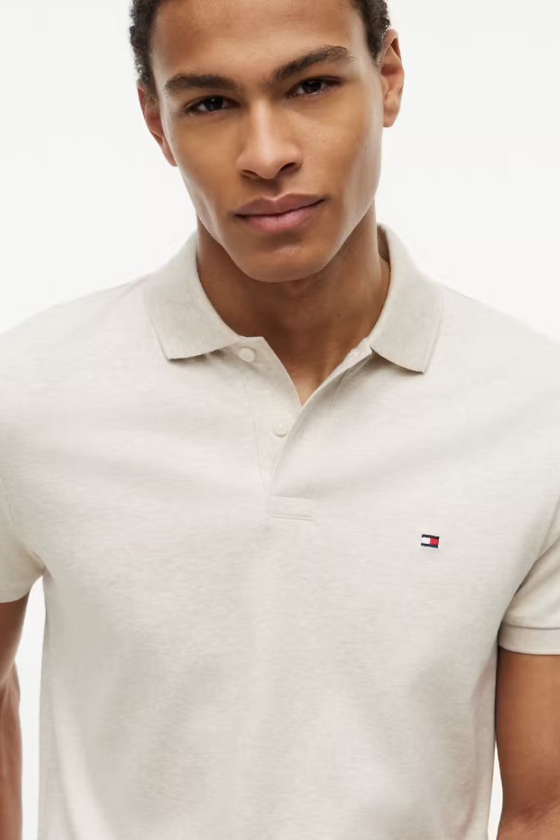 Tommy Hilfiger Liquid Cotton Polo Oatmilk