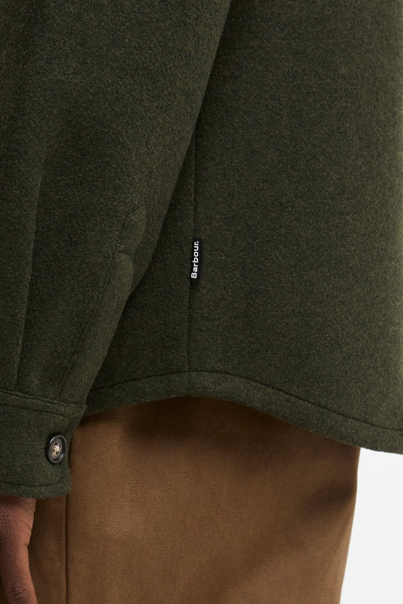 Barbour MOS0510 Marltown Tailored Fit Wool Blend Overshirt Sage