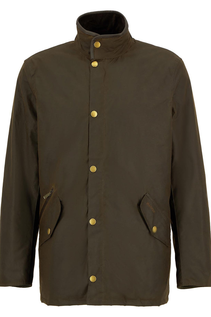 Barbour MWX0726 Prestbury Waxed Cotton Jacket Olive