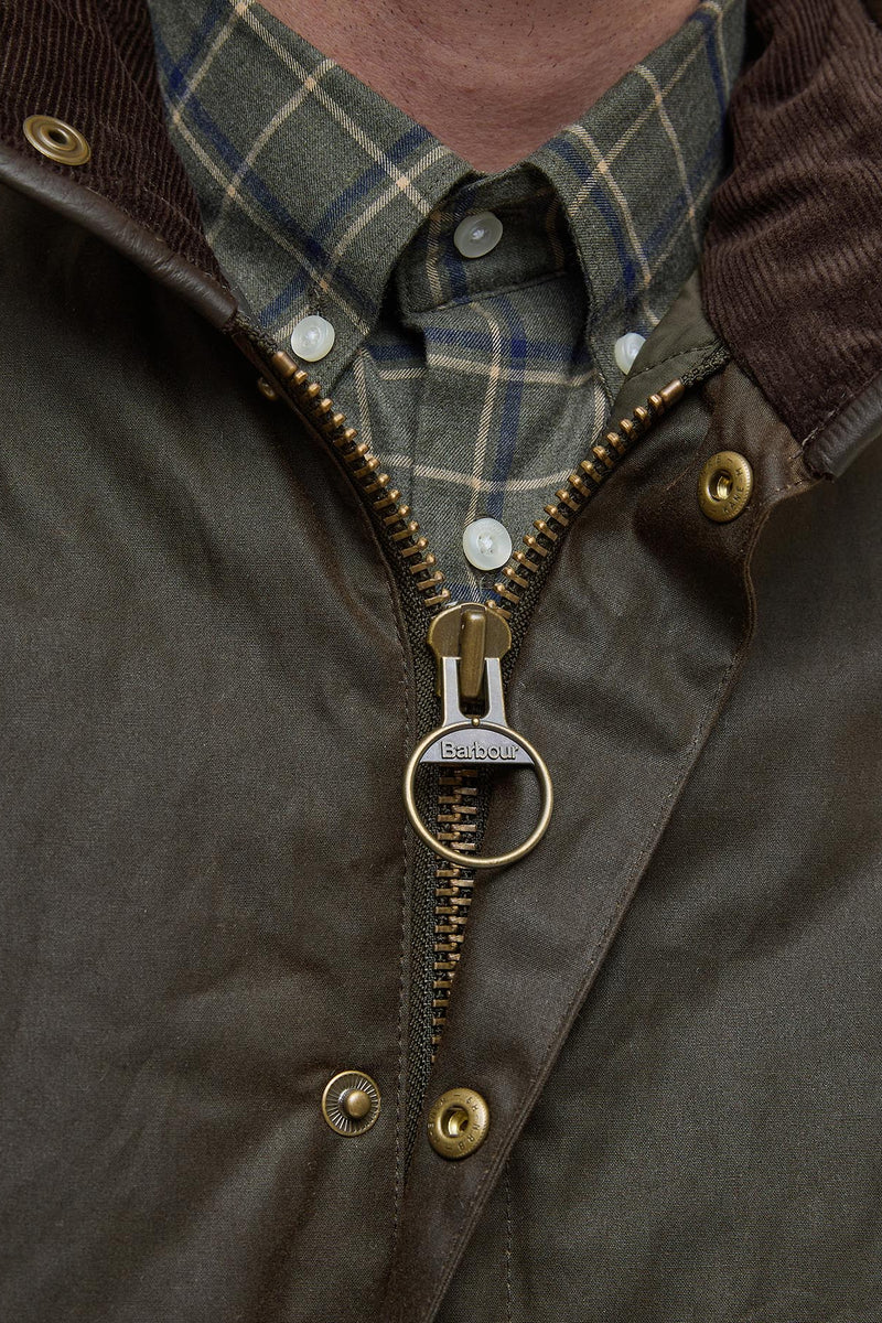 Barbour MWX0726 Prestbury Waxed Cotton Jacket Olive