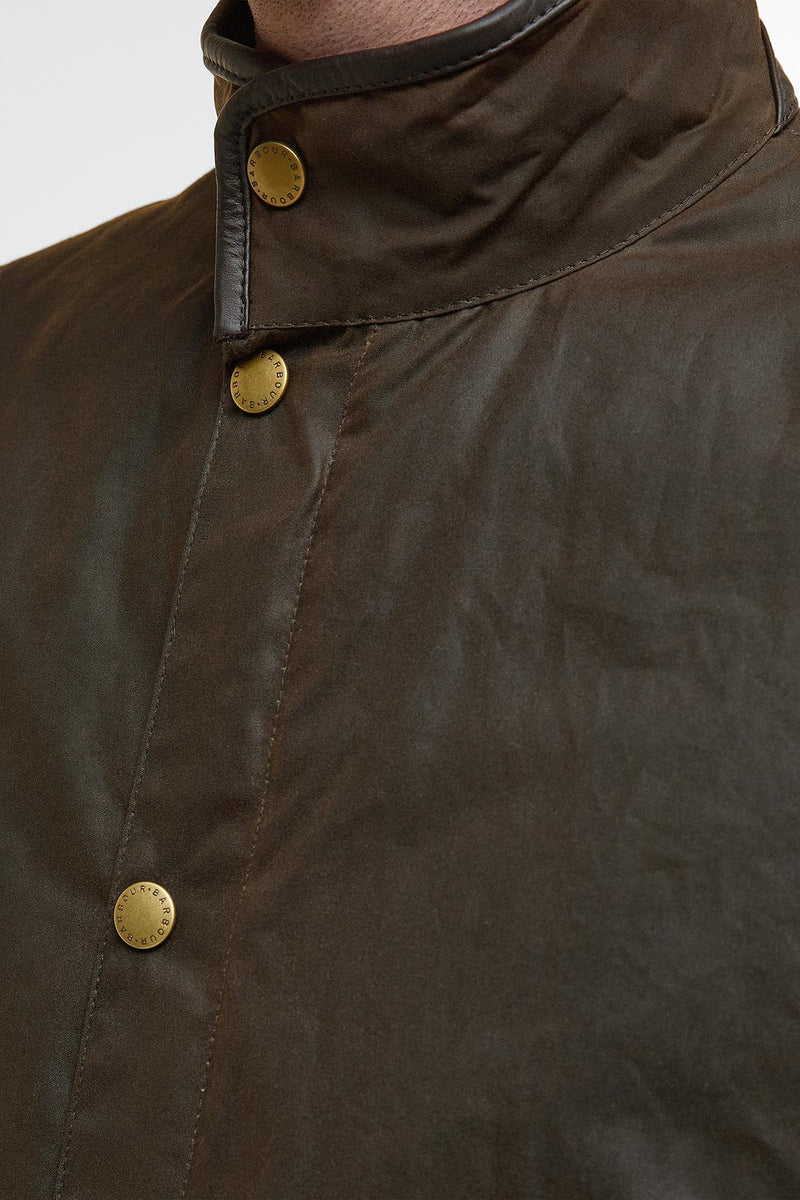 Barbour MWX0726 Prestbury Waxed Cotton Jacket Olive
