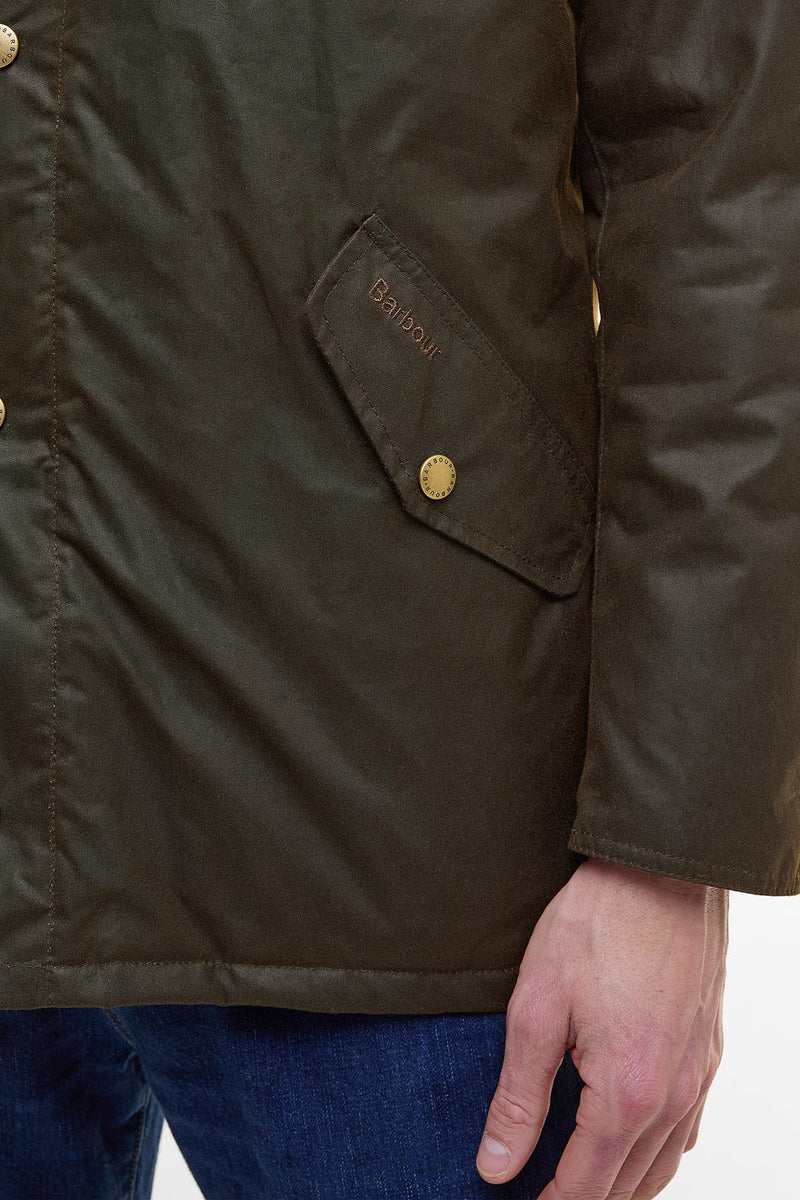 Barbour MWX0726 Prestbury Waxed Cotton Jacket Olive