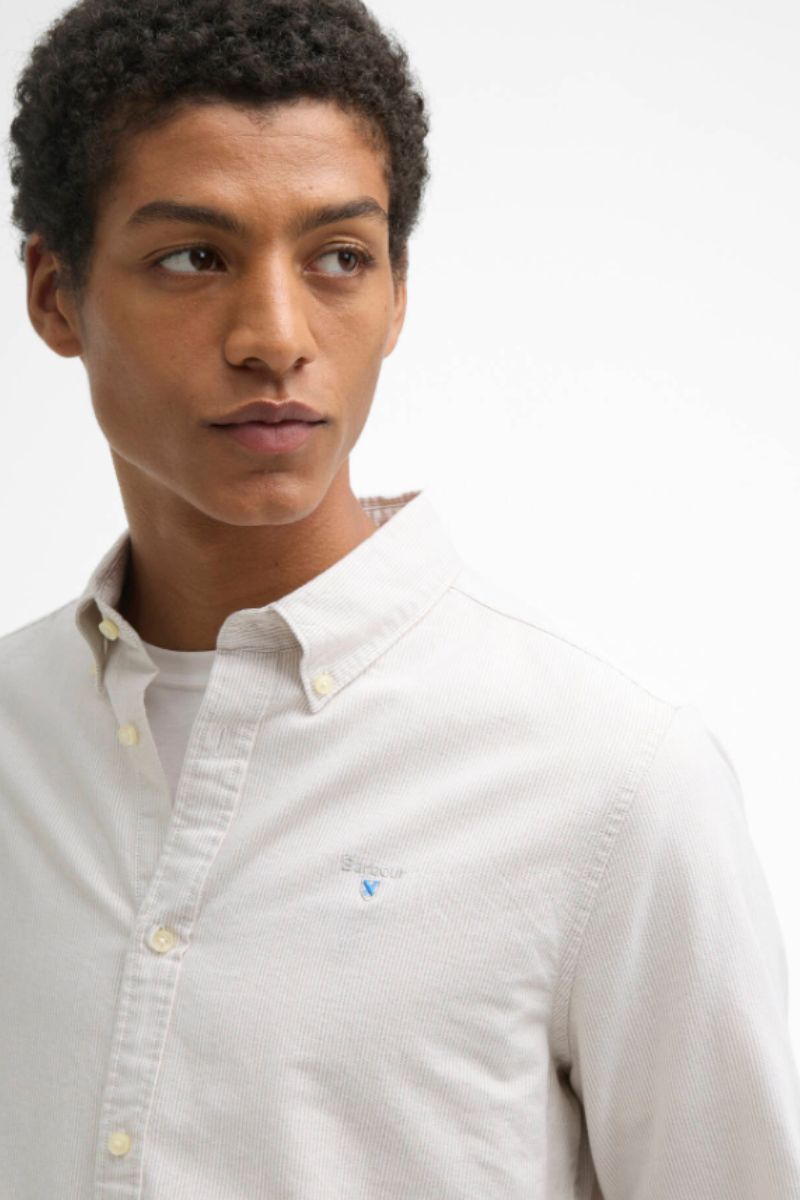 Barbour Stripe Oxtown Shirt Stone