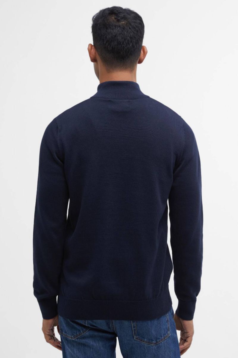 Barbour Cotton Half Zip Jumper Navy