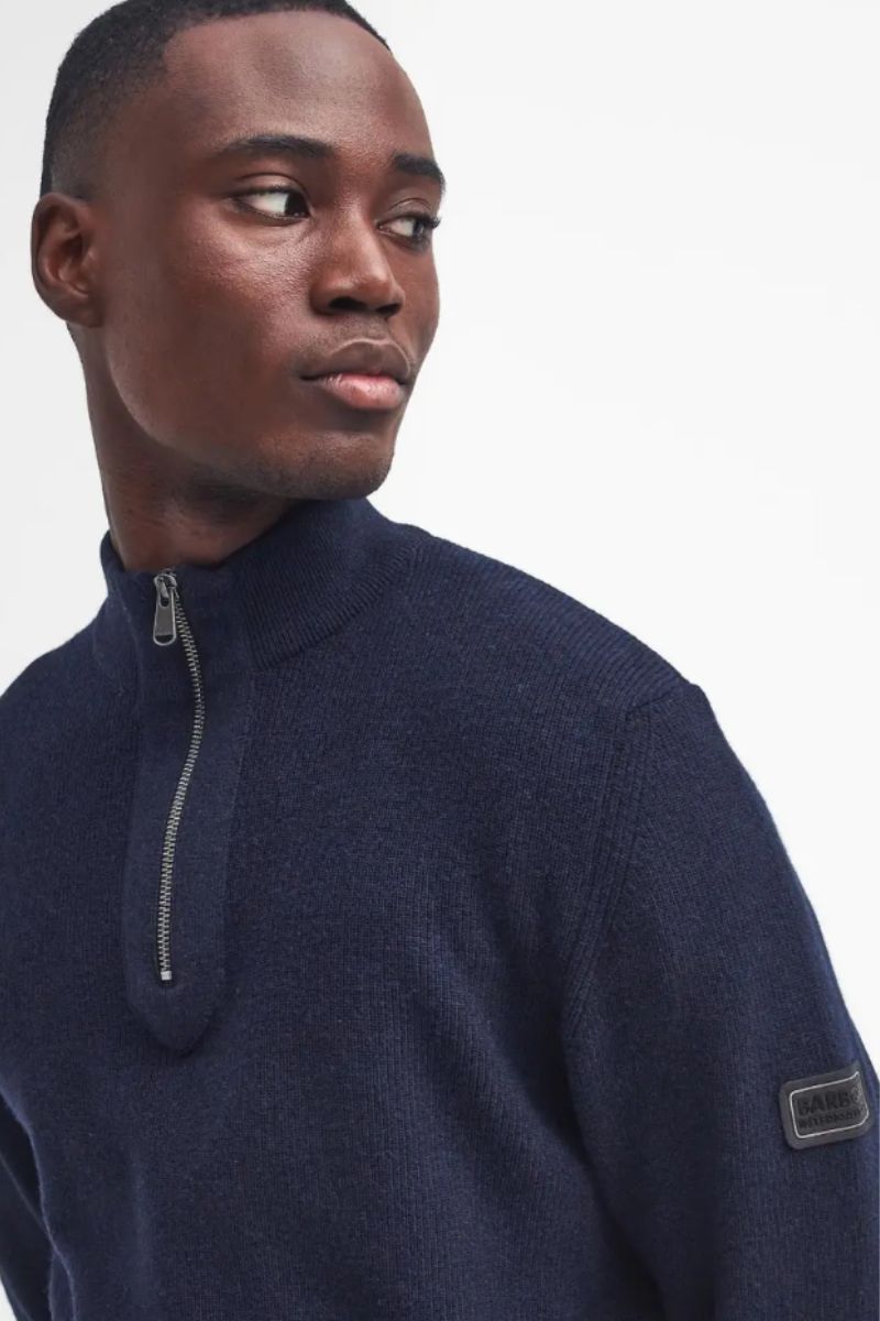 Barbour Inl Crawley Funnel Knit Navy