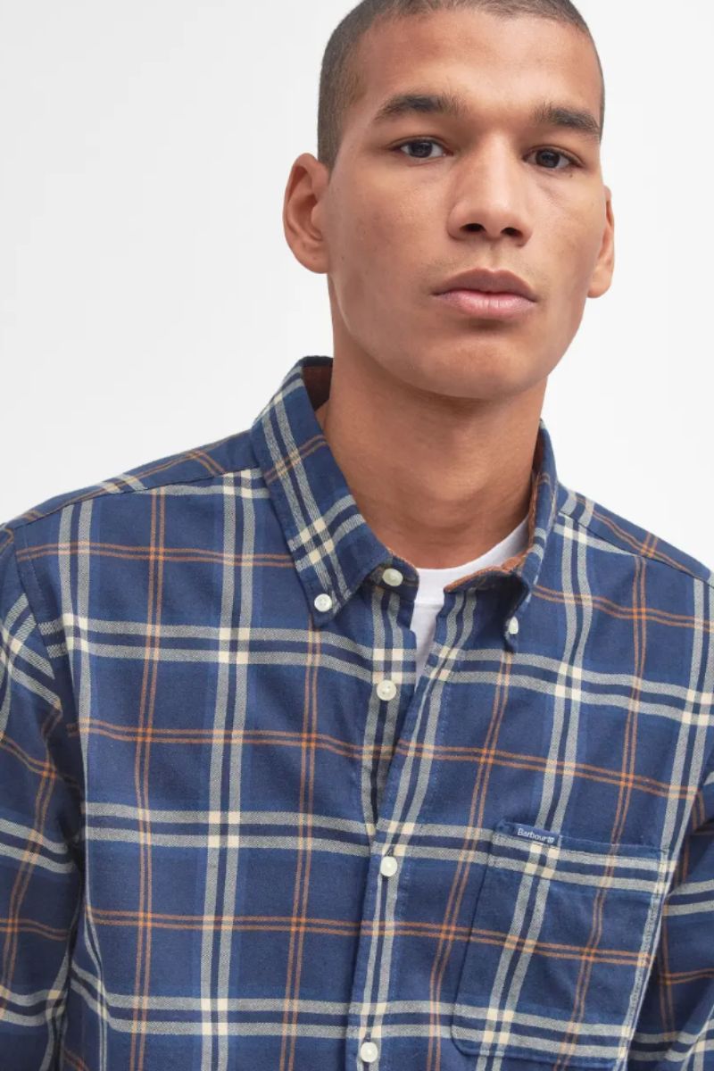 Barbour Crossfell Shirt Blue