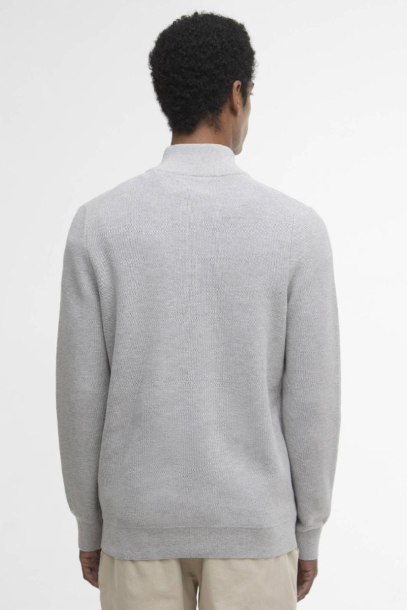 Barbour Essential Honeycomb Half Zip Grey