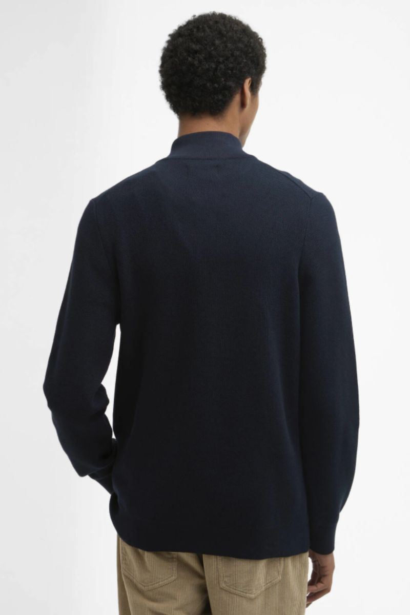Barbour Essential Honeycomb Half Zip Navy