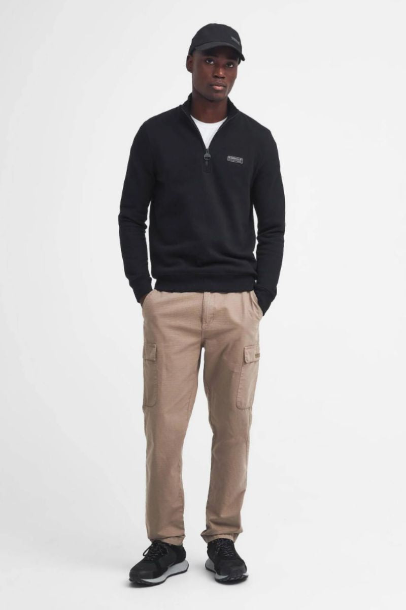 Barbour International Essential Half Zip Black