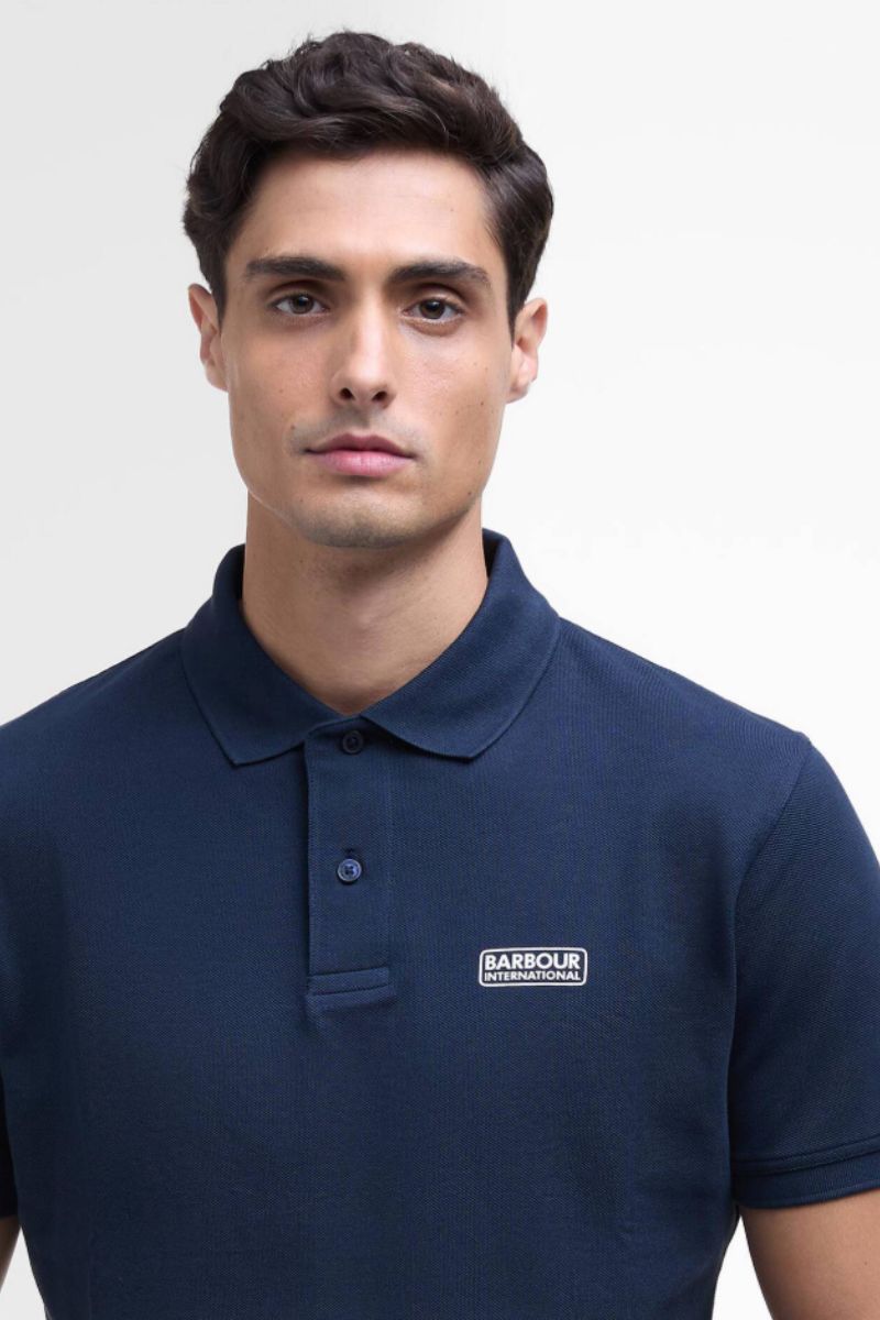 Barbour International Essential Polo Navy