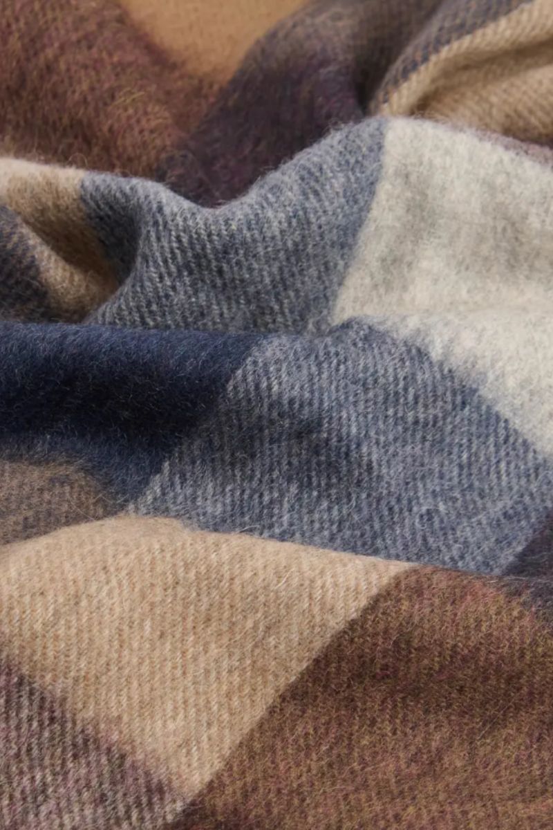 Barbour Lambswool Scarf Midnight Oak
