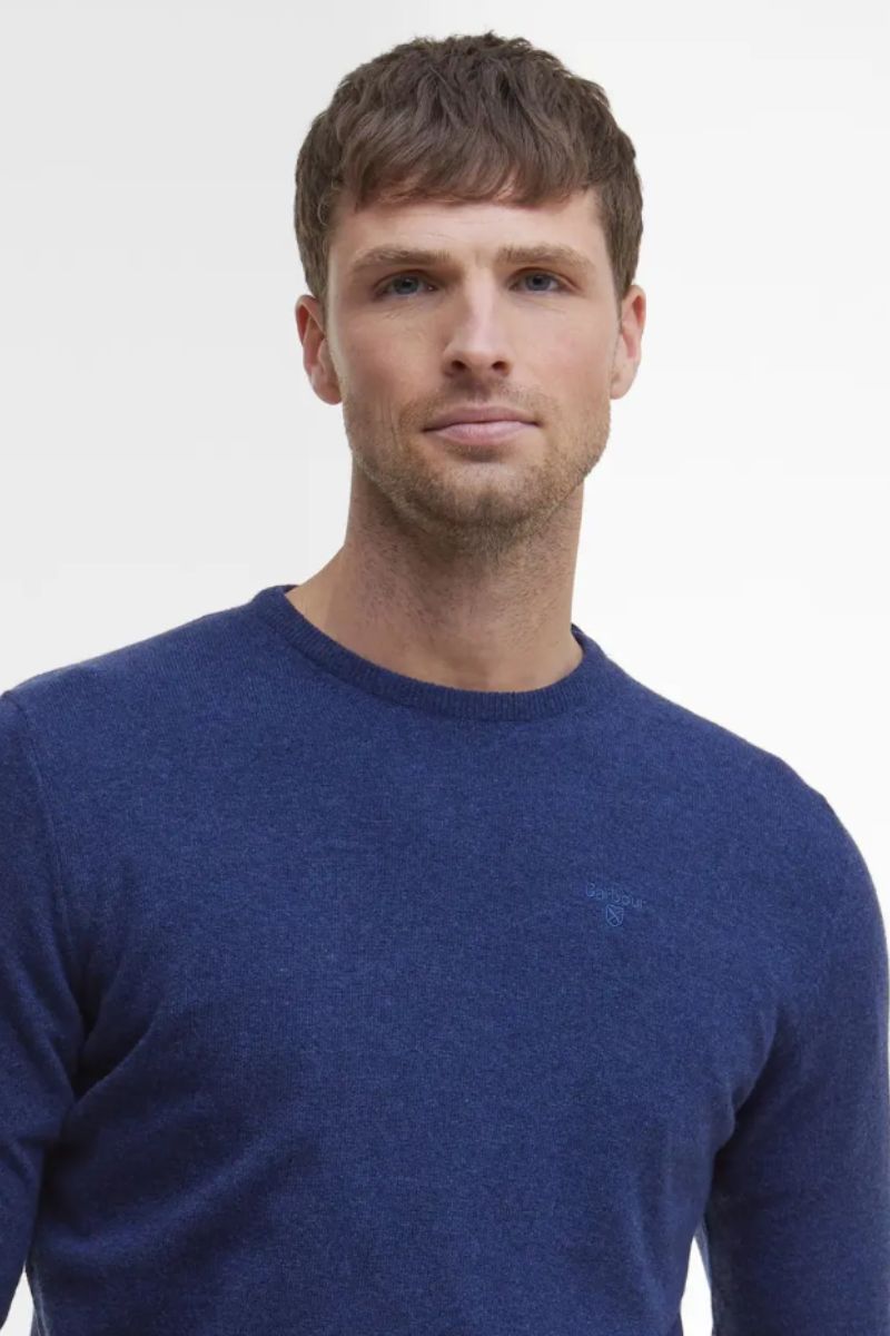 Barbour Ess Lambswool Crew Deep Blue