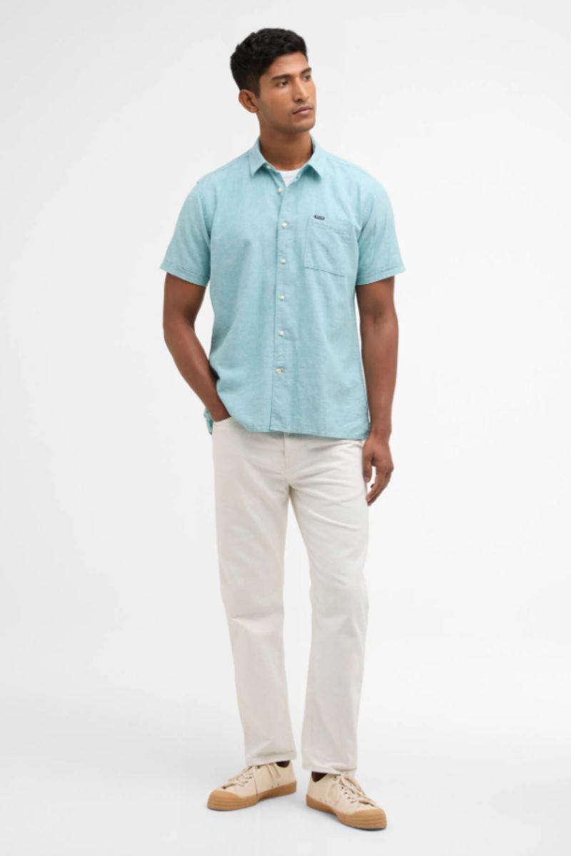 Barbour Nelson Shirt Light Teal