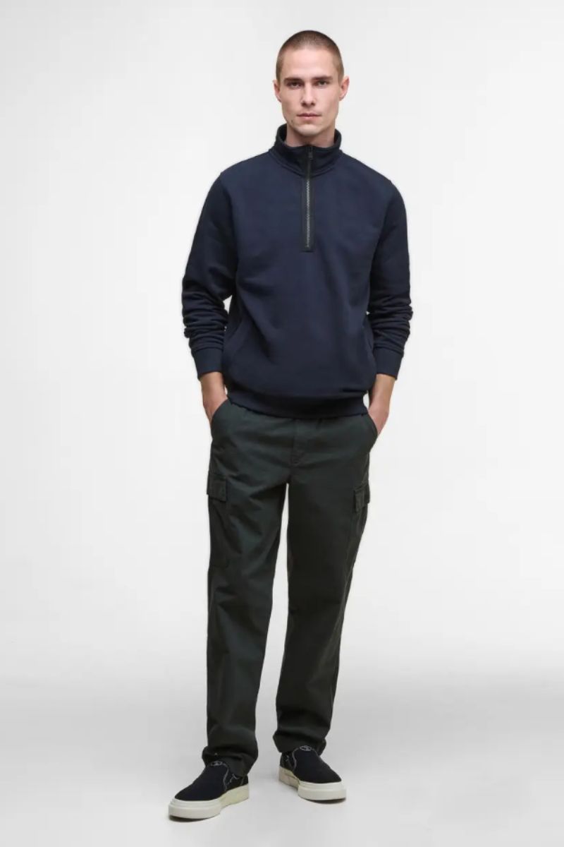 Barbour Intl Outline Funnell Sweatshirt Navy