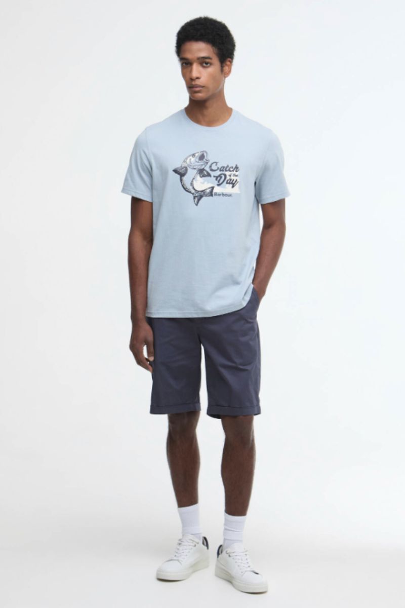 Barbour Smart Chino Shorts Washed Navy