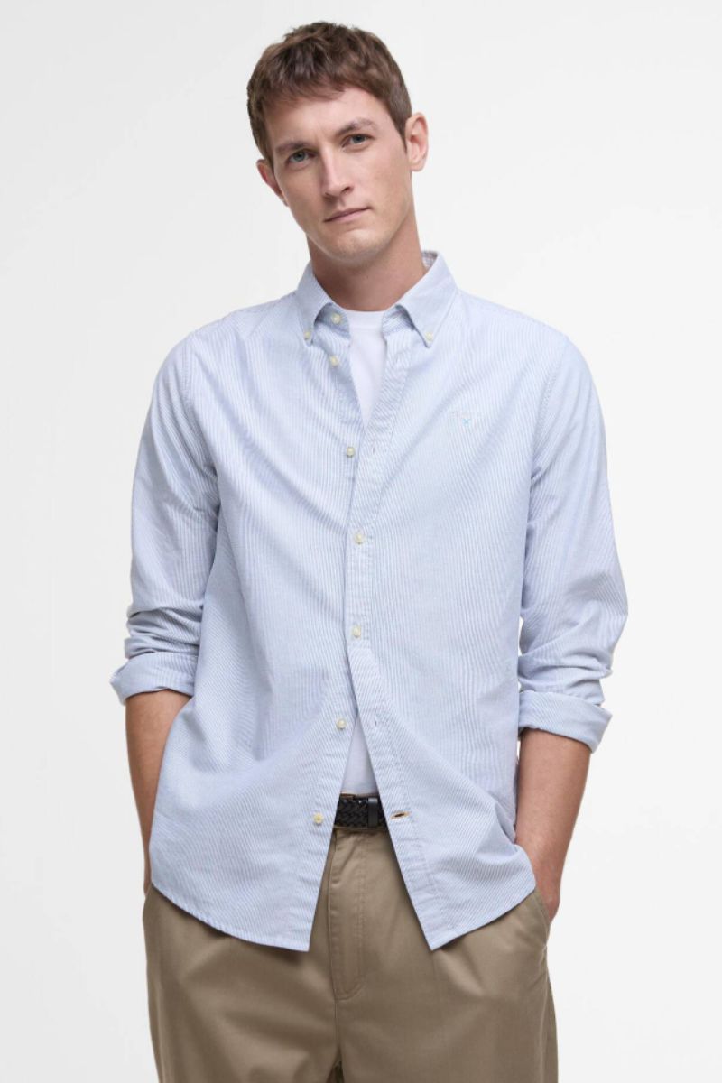 Barbour Stripe Oxtown Shirt Navy