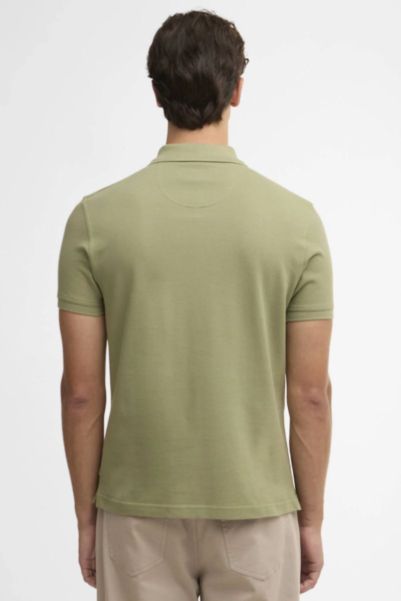 Barbour Tartan Pique Poloshirt Laurel Green