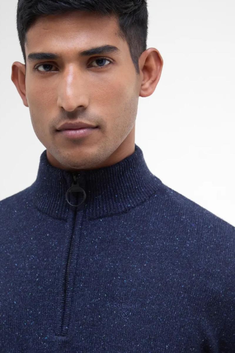 Barbour Essential Tisbury Half Zip Navy