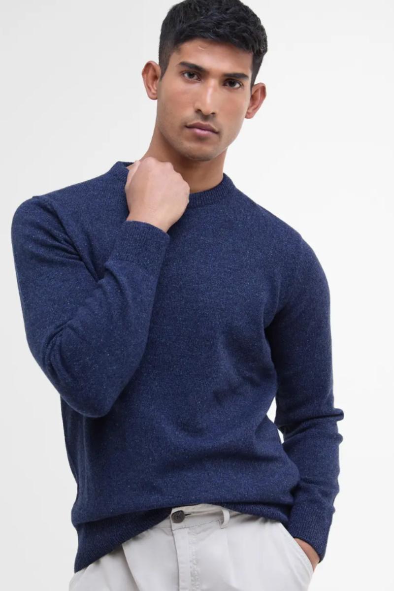 Barbour Essential Tisbury Crew Deep Blue