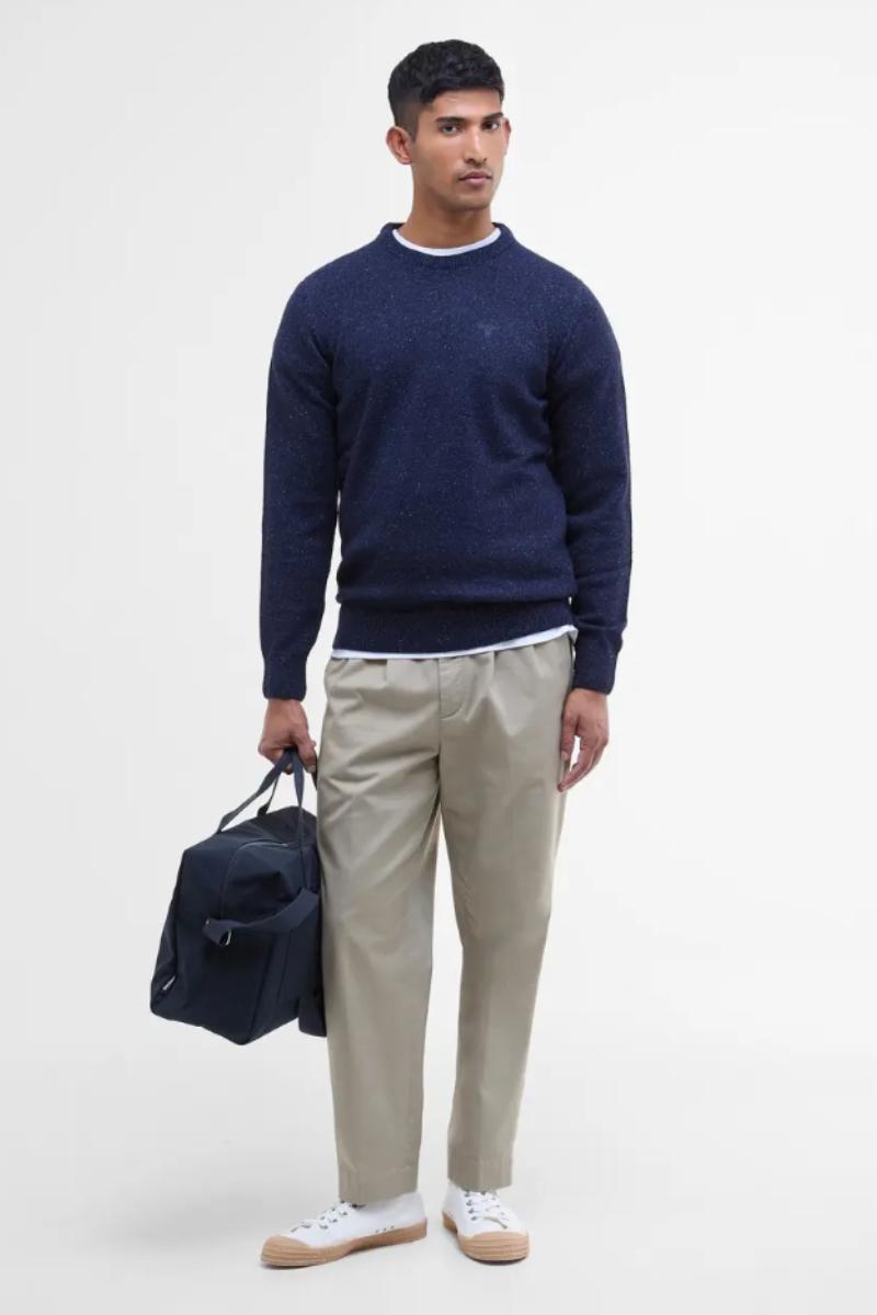 Barbour Essential Tisbury Crew Navy