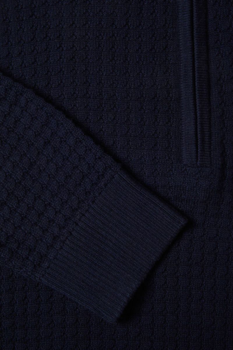 Benetti Ellis 1/4 Zip Jumper Navy