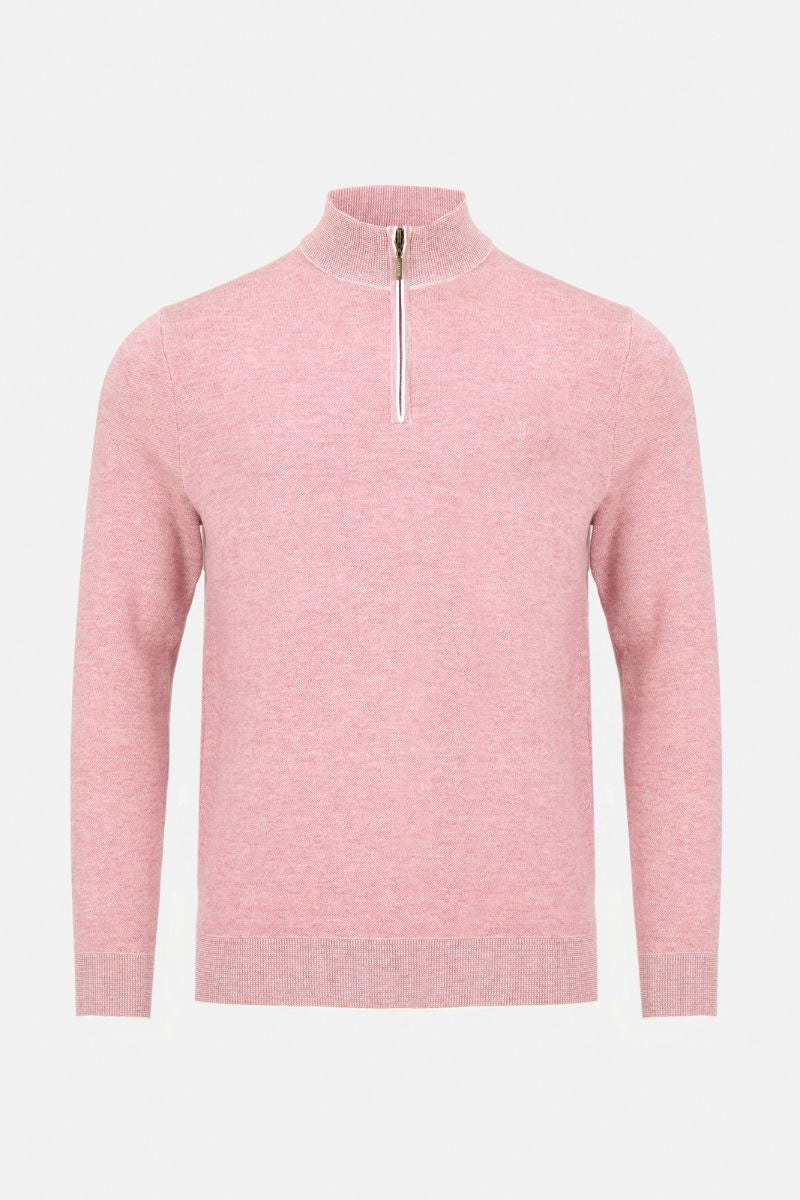 Benetti Julius Half Zip Jumper Rose