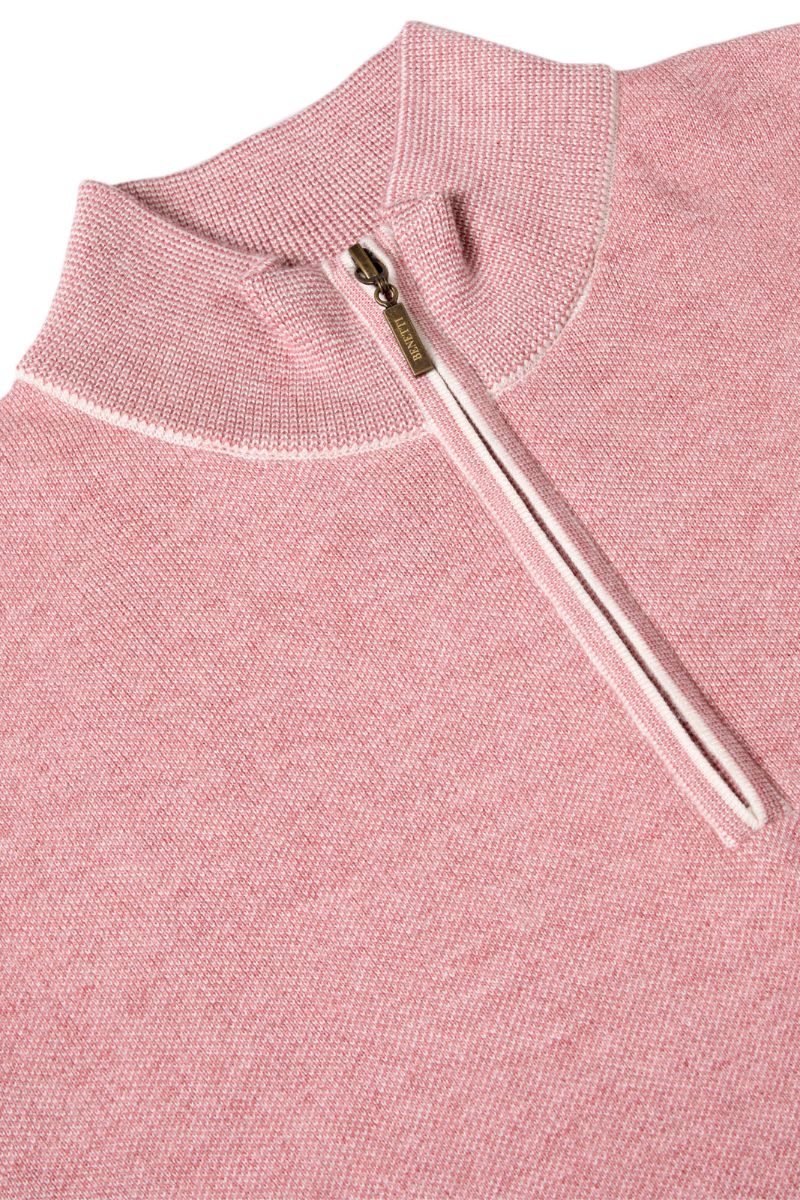 Benetti Julius Half Zip Jumper Rose
