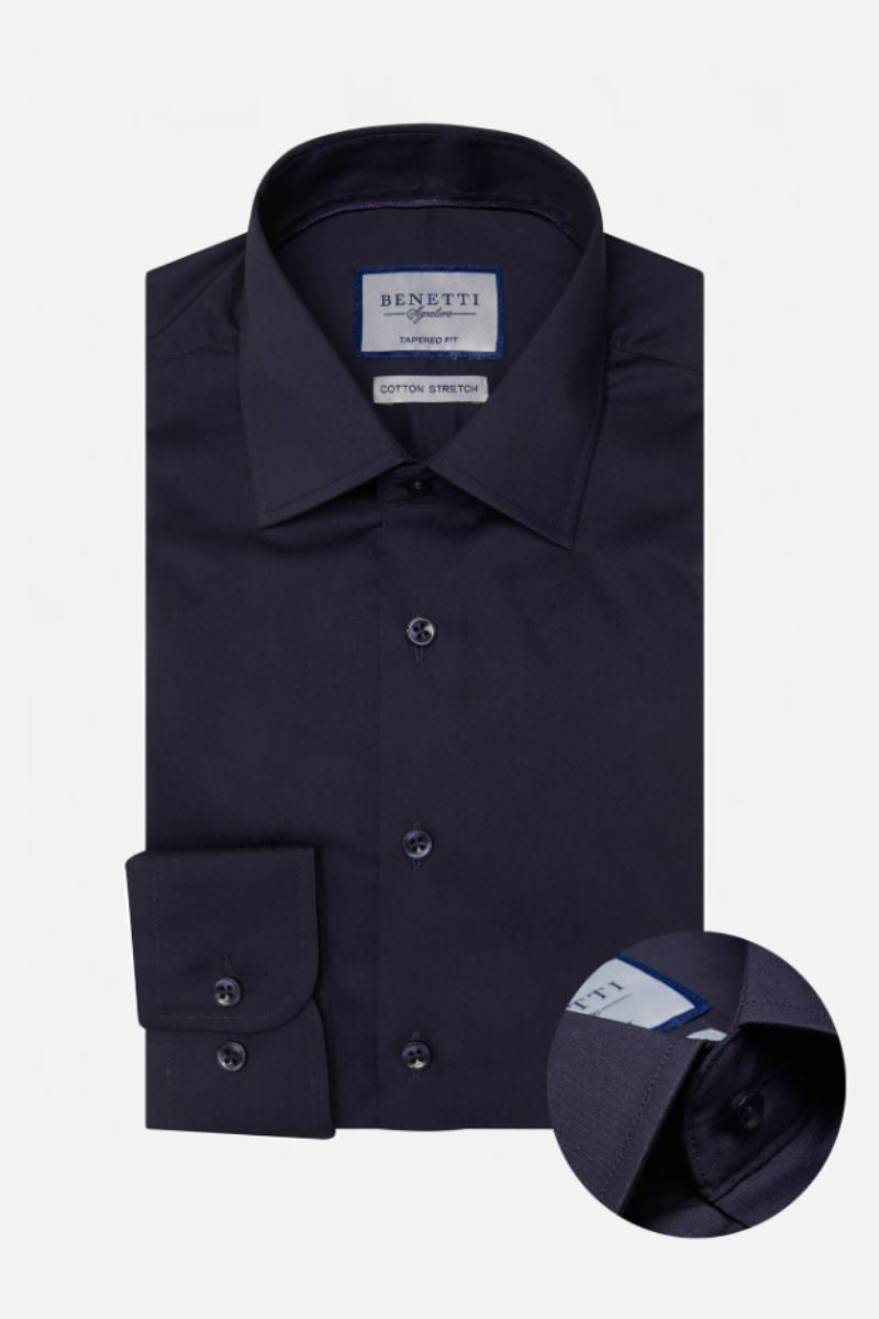 Benetti Oscar Slim Shirt Navy
