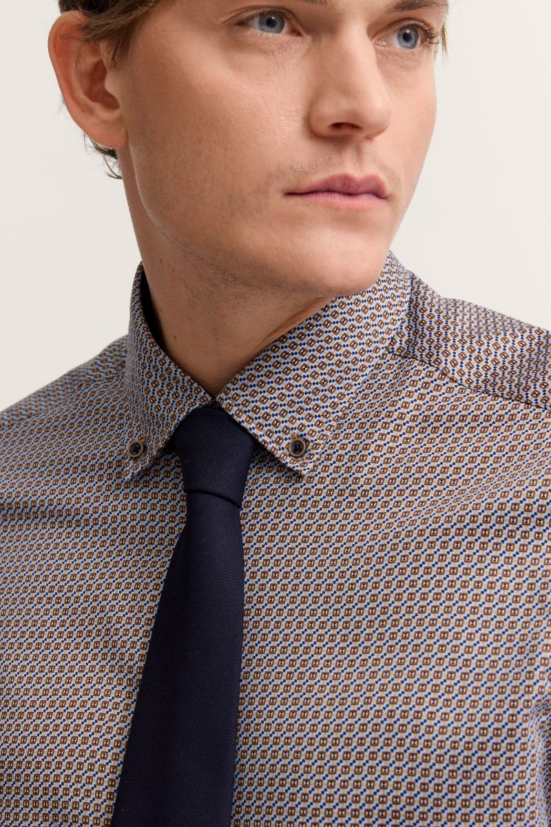 Bugatti 18508E Shirt Brown