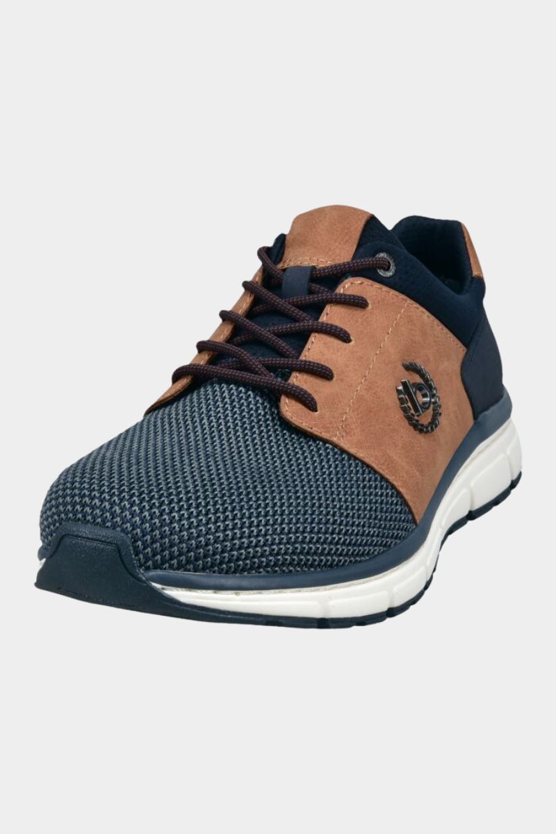 Bugatti AOS61 Sonic Exko Sneaker Dark Blue and Cognac