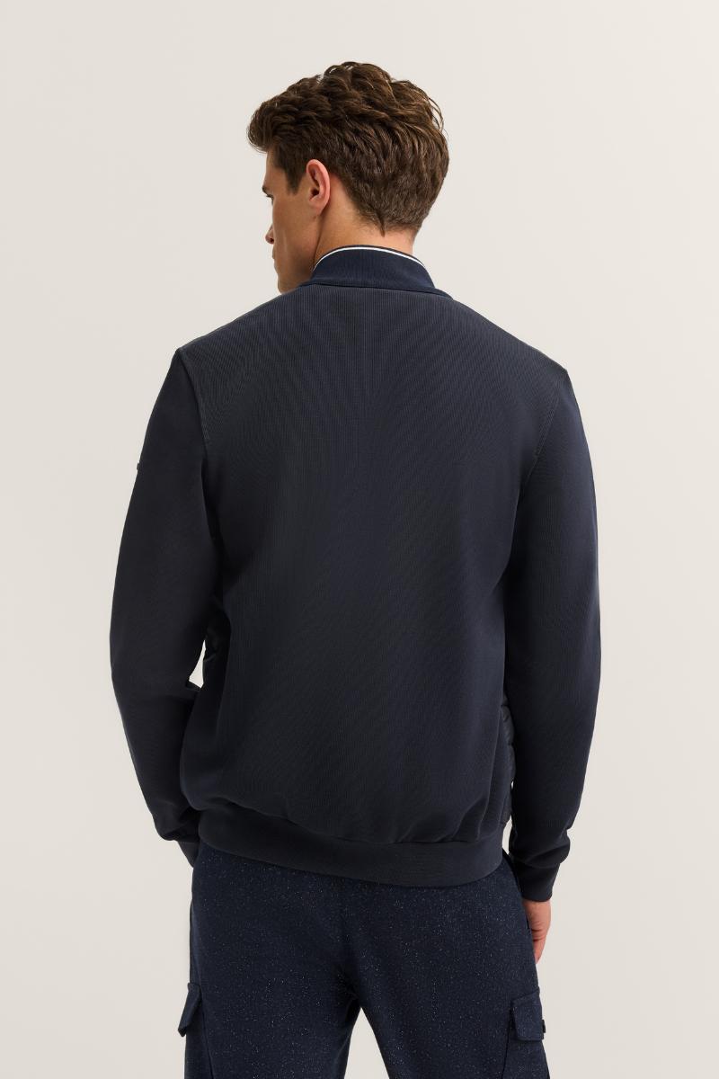 Bugatti 95121 Hybrid Full Zip Navy Jacket