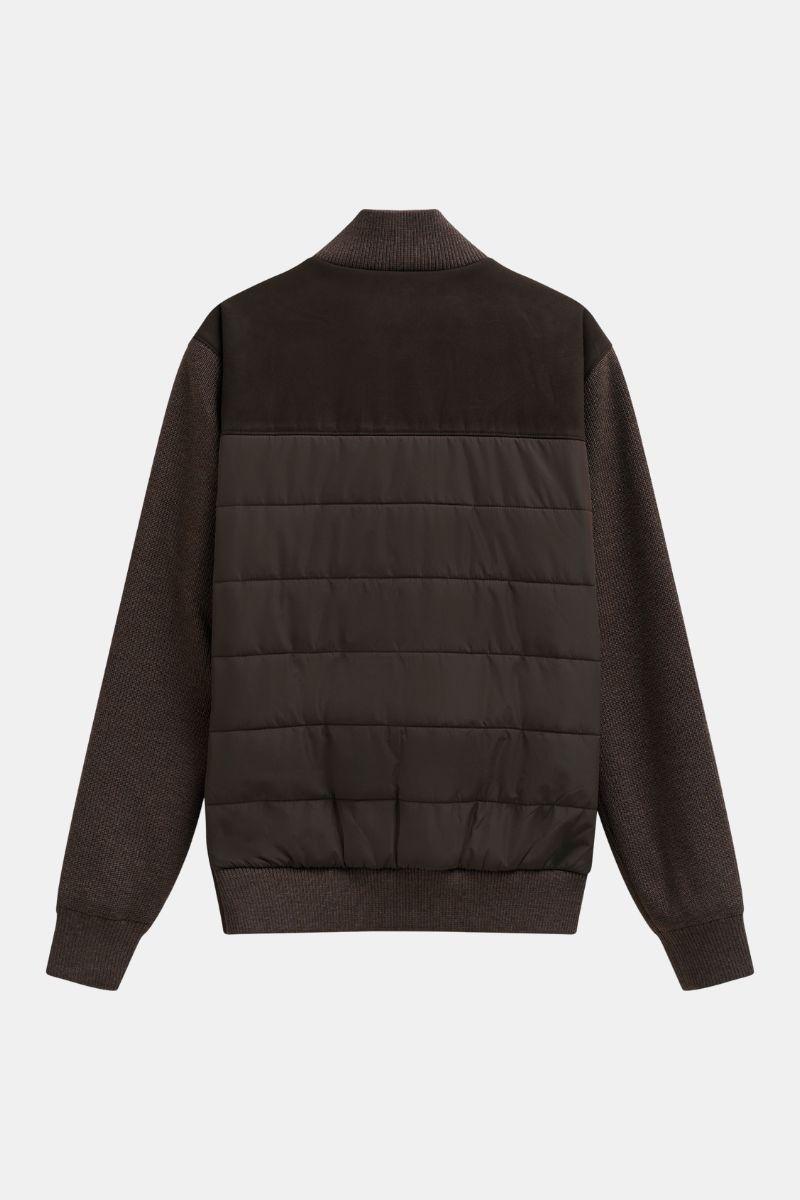 Bugatti 85552D Full Zip Hybrid Brown Jacket