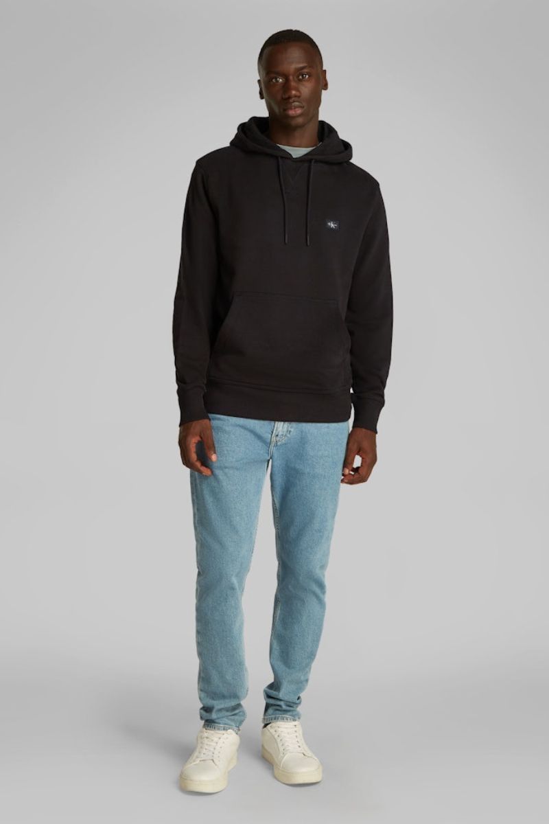Calvin Klein 27113 Woven Label Hoodie Black