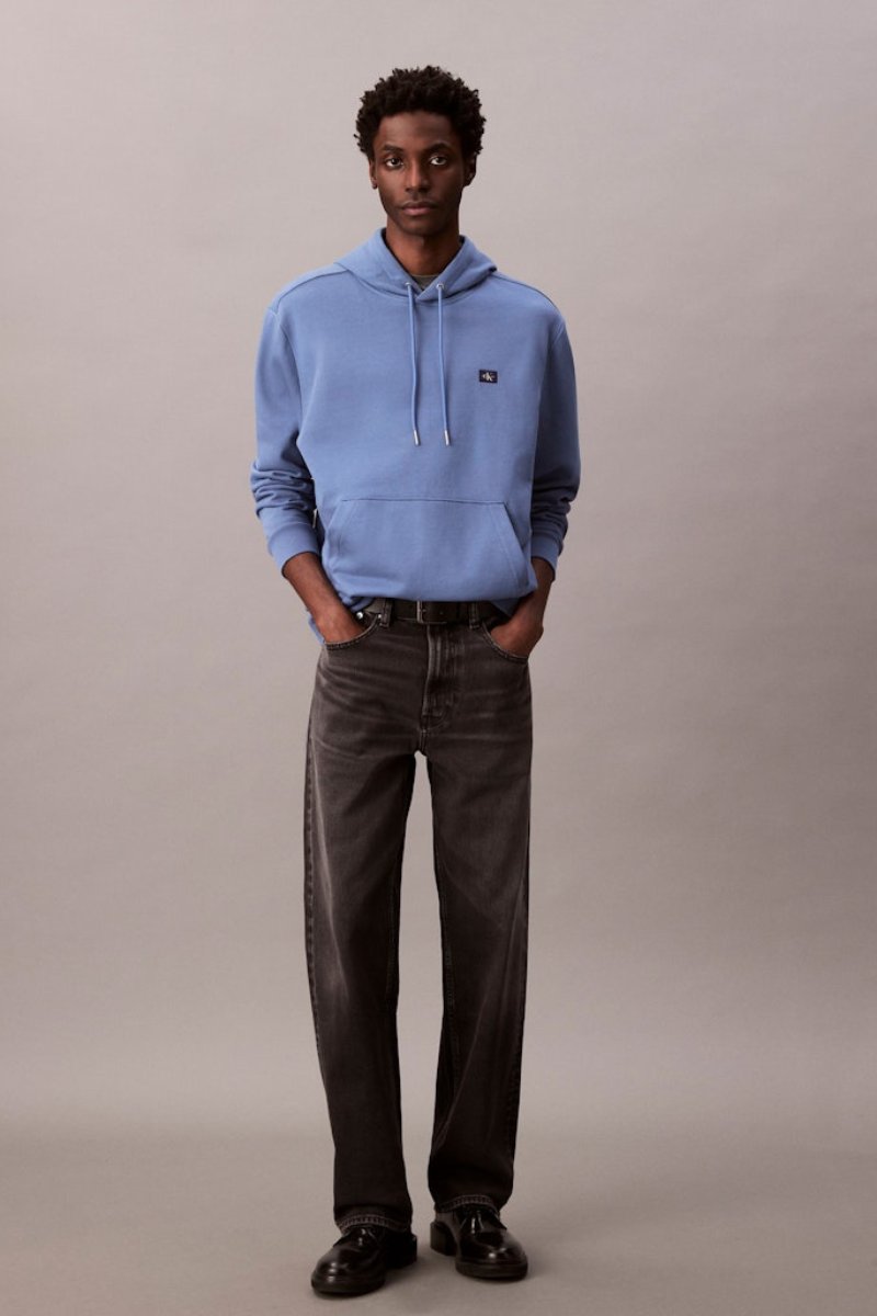Calvin Klein 374G 350 Terry Hoodie Dull Blue