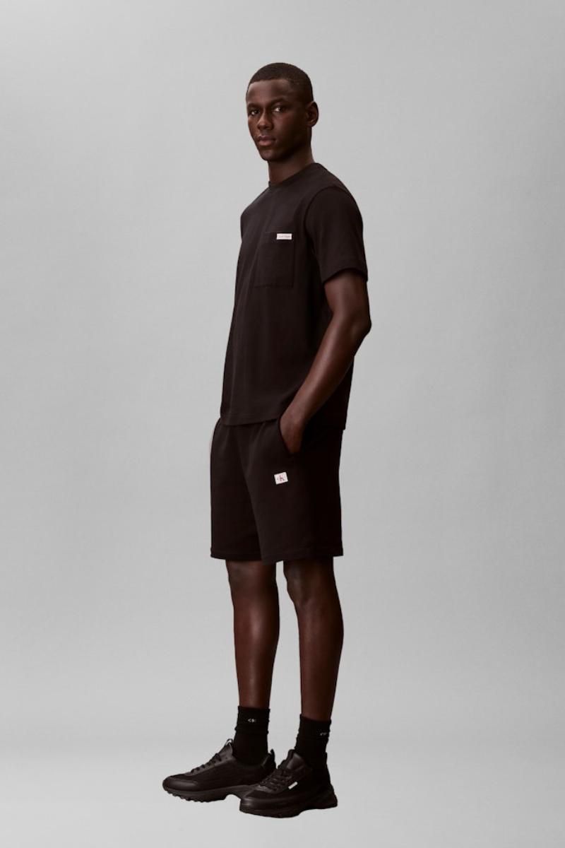 Calvin Klein 282G Terry Badge Shorts Black