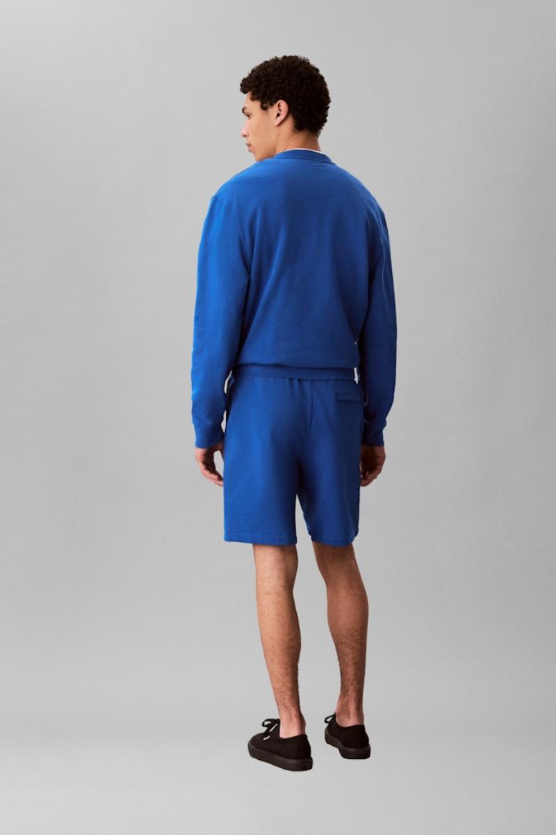 Calvin Klein 282G Terry Badge Shorts Blue