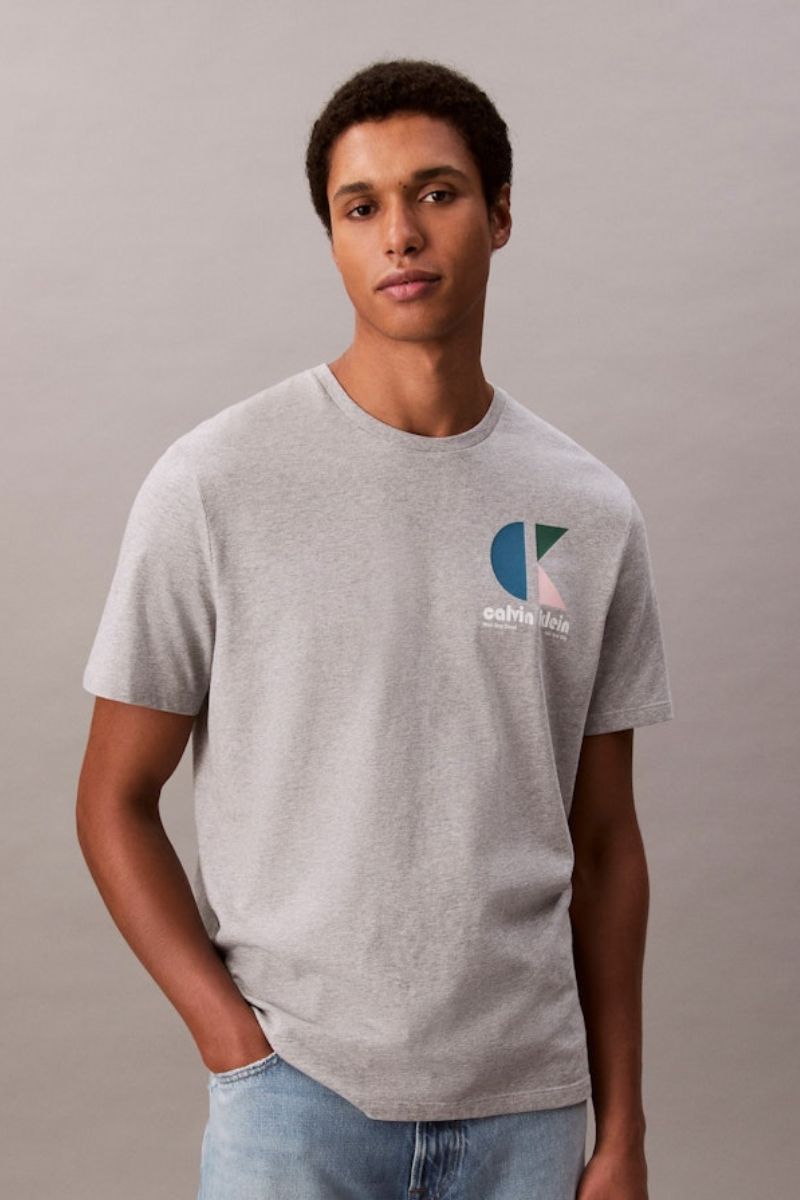 Calvin Klein 827G 20s CK Bauhaus T-Shirt Grey